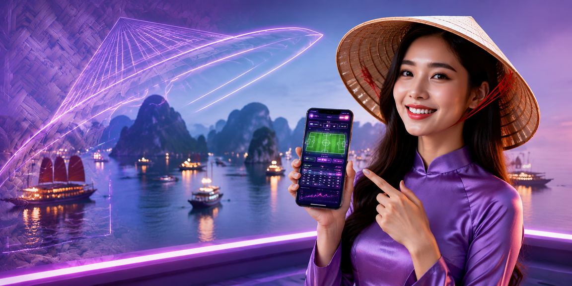 Người dùng tại Hạ Long trải nghiệm casino trực tuyến trên điện thoại bên vịnh biển